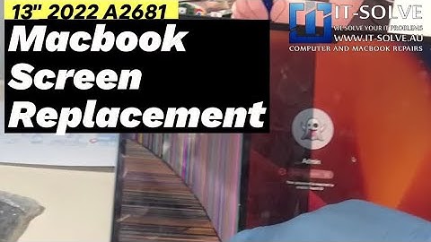 A2681 Macbook Screen Replacement - colourful lines on the screen