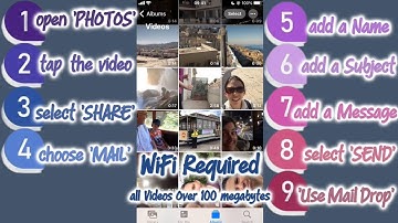 How to send large video files from your iPhone (Mail Drop Method) 
