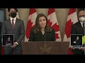 "Follow the money," Deputy Prime Minister Chrystia Freeland says