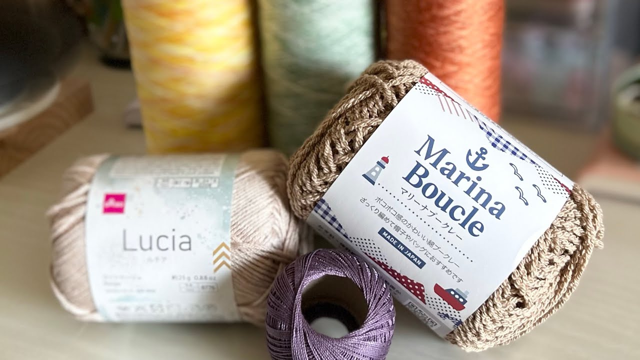Crochet] Gather various yarns together to make a one-of-a-kind bag