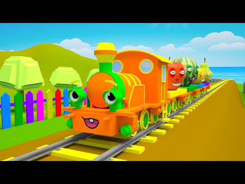 Chu Chu <strong>Train</strong> Animation Johny Johny Yes Papa Nursery rhymes <strong>song</strong> | Super Lime And Toys