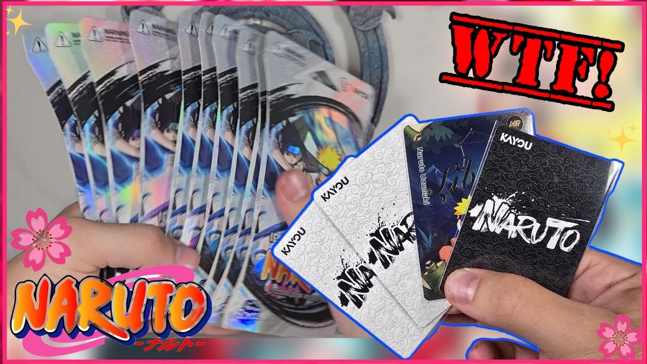 Opening 10 Packs Of Kayou Naruto Heaven Scroll! (English 