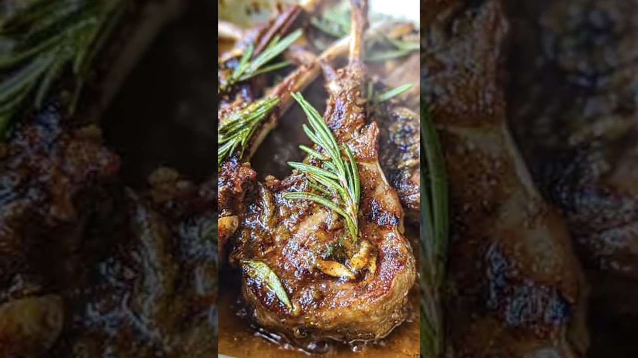 Balsamic Garlic Lamb Chops 