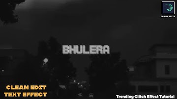 Trending Glitch Effect Tutorial In Alight Motion || Led Text Effect || Turbulent displace Effect