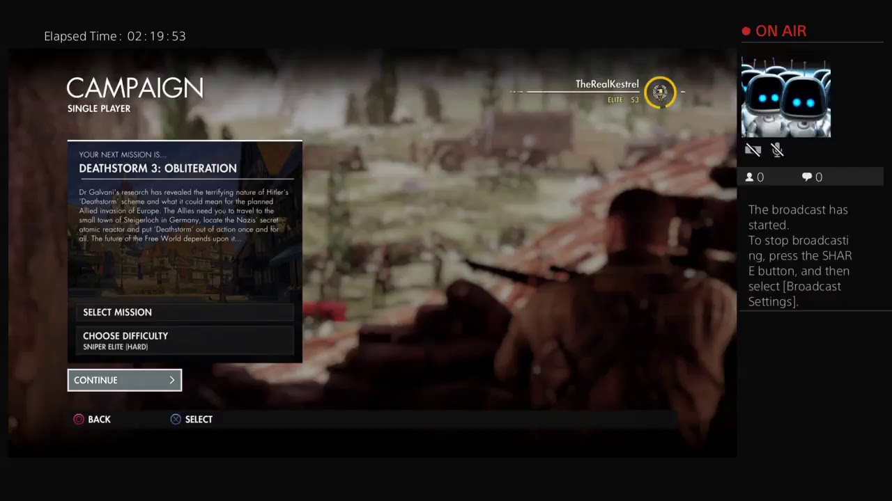 TheRealKestrel's Live PS4 Broadcast