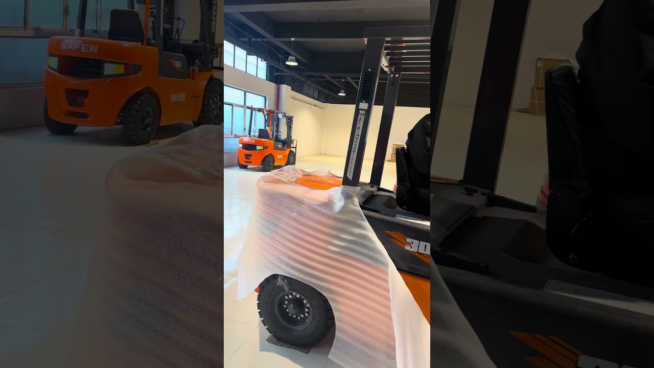 Large Ton 5Ton Manual Hydraulic ForkLift diesel Forklift Truck 3M 4M 5M 6M Triplex Mast for Sale