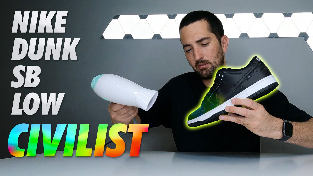 Las Dunk que cambian de color según la temperatura! Nike Dunk SB Low x  Civilist "Thermography" - YouTube