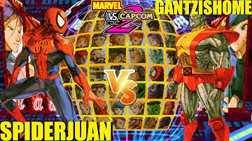 MvC2 Mvci Umvc3 SPIDERJUAN vs GANTZISHOME (Fightcade) pt 2