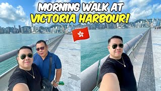 Morning walk at Victoria Harbour + hearty breakfast at Cafe de Coral! 🇭🇰 | Jm Banquicio