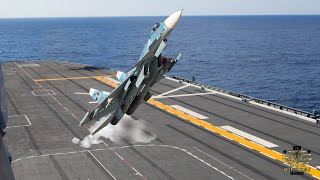 The incredible Videos!! Su-33 Cobra Landing Action on Largest Aircraft Carrier