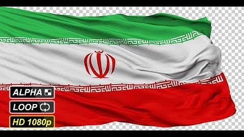 Isolated Waving National Flag of Iran | Motion Graphics - Videohive template