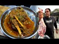 Cooker  mutton raan       jaipur nonveg food  full goat leg recipe