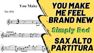 Miniatura de "You Make Me Feel Brand New - Simply Red (Partitura Sax Alto)"
