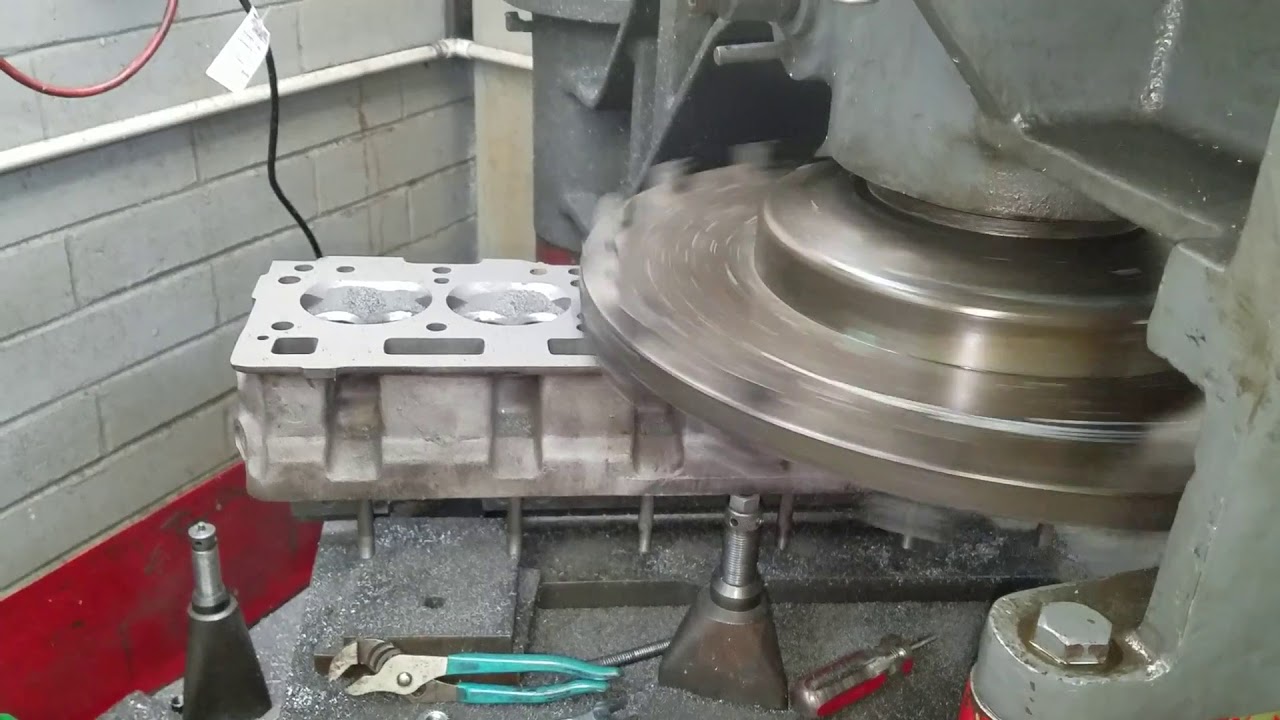 Shaving a Triumph TR6 Cylinder Head YouTube
