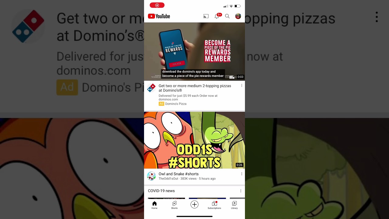 YouTube crashed message