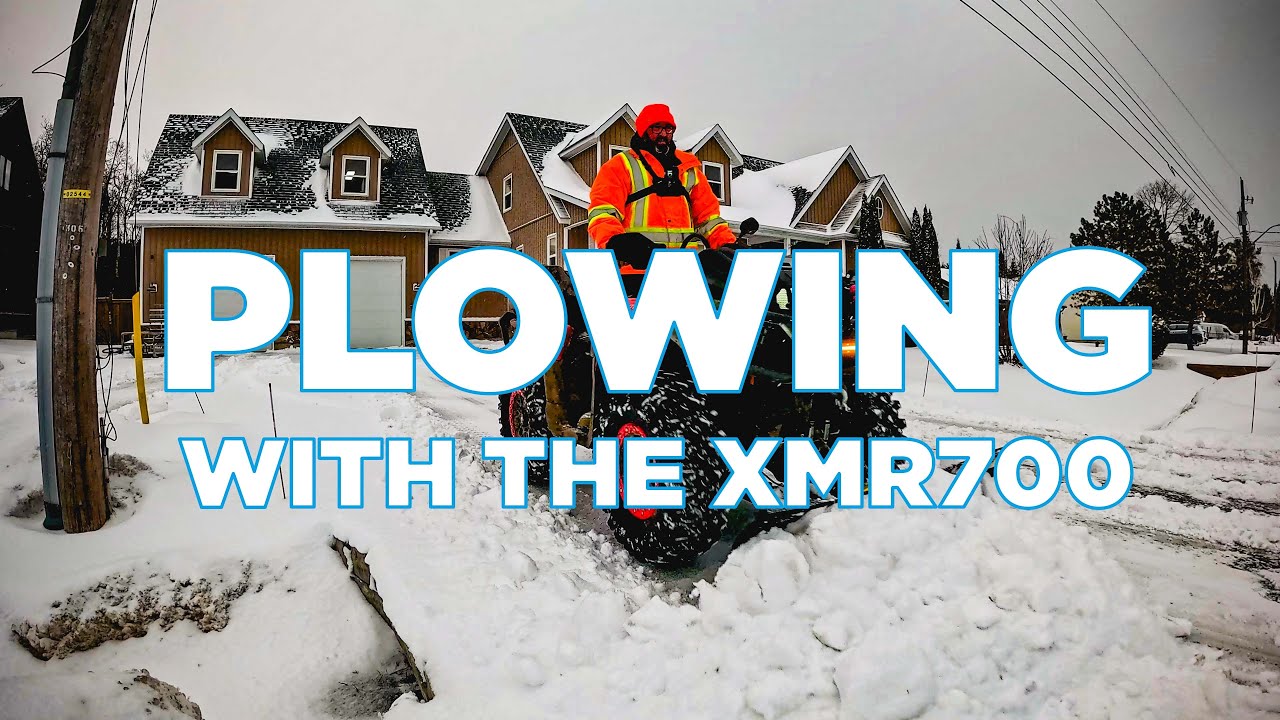 Plowing with the XMR 700