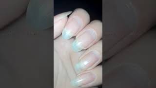 sqare to almond nail shape #naturalnails #shorts #diynails