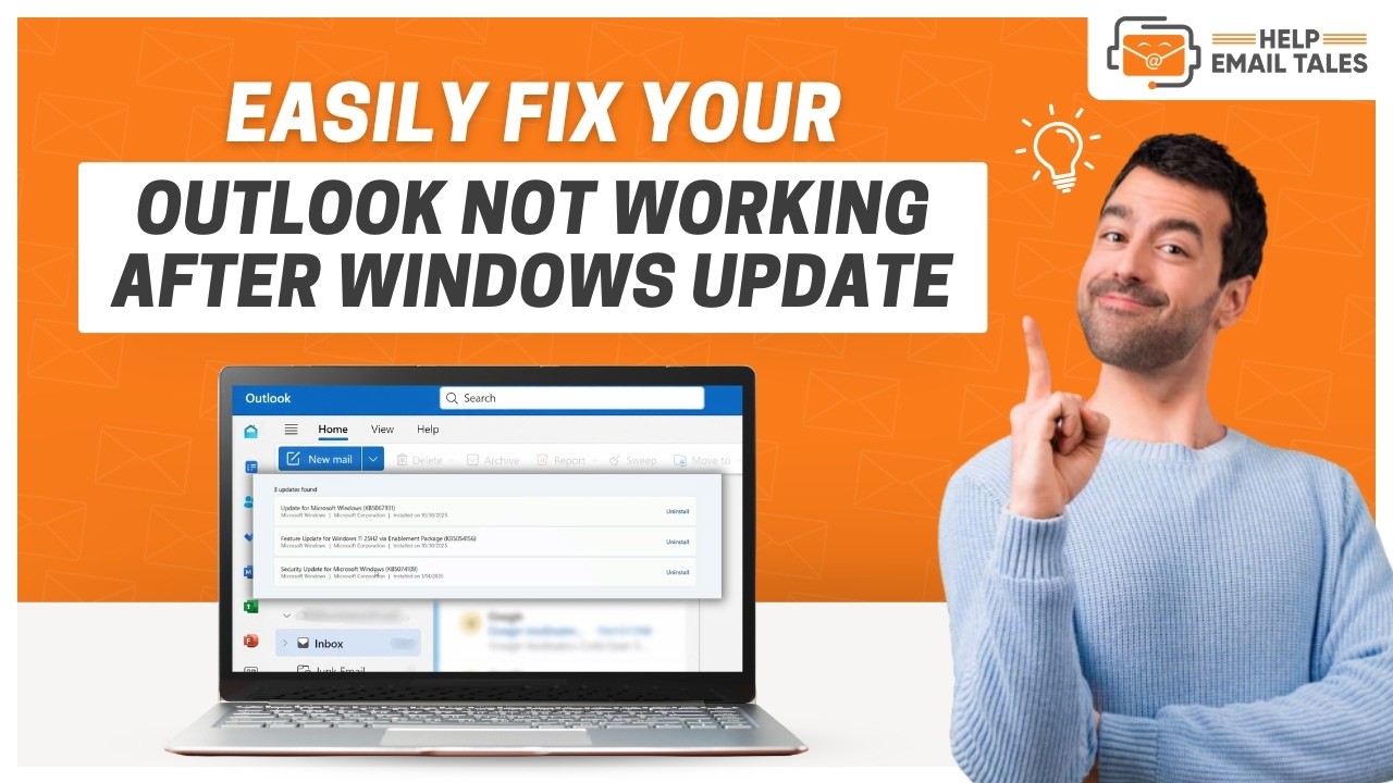 Outlook Not Working After Windows Update - Fixed | Help Email Tales ...