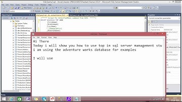 Select top in Sql Server