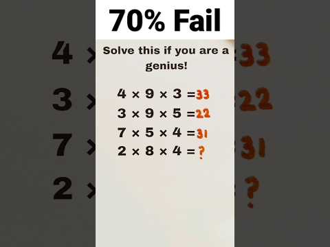 70% Fail solve this if you are a #genius #mathematics #puzzle Video educationrkgkgs