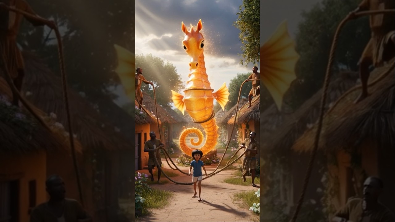 Boy Saves a Dolphin 🐬✨ | Magic Shell Creates a Giant Sea Horse 