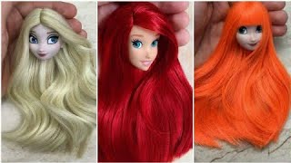 Barbie Doll Makeover Transformation ~ DIY Miniature Ideas for Barbie ~ Wig, Dress, Faceup, and More!