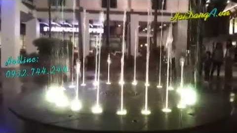 Sân phun nước, đài phun nước nghệ thuật âm dưới sàn đẹp mắt