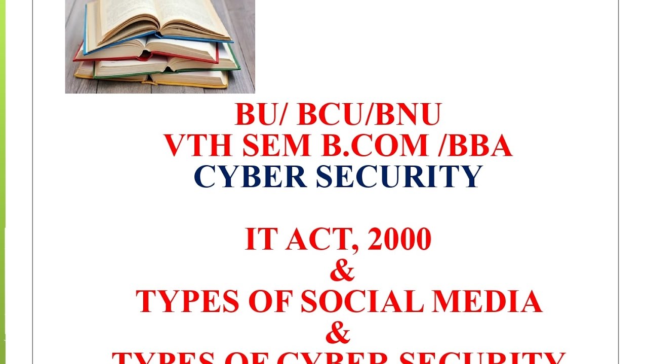 CYBER SECURITY - IT ACT 2000, TYPES OF SOCIAL MEDIA & TYPES OF SOCIAL SECURITY 