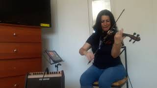 Video thumbnail of "Levanto mis manos, Jesus adrian Romero, cover violin by Llipsy"