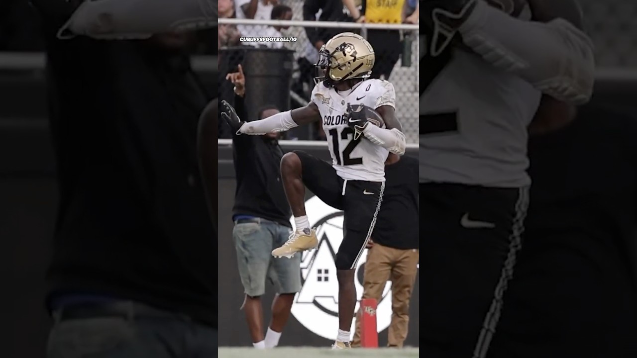 Time to RUN. IT. BACK. in Boulder Travis Hunter😤🦬 