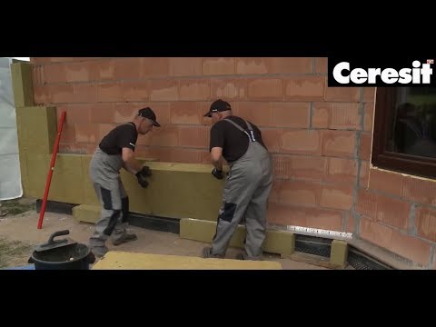 Фасадна система Ceresit на основі мінеральної вати, відео інструкція по монтажу