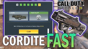 How to Unlock the Cordite Super Fast - COD Mobile