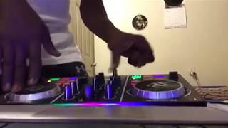 Scratch practice with my numark party mix controller
