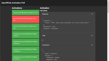 OpenWhisk Activation Viewer Built with Vue.js and Veutify