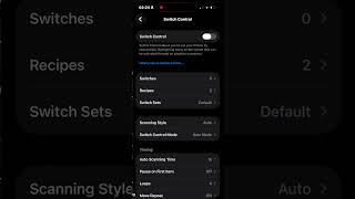 How To Turn On Switch Control On Iphone & Apple Devices #shorts #howto #tutorials