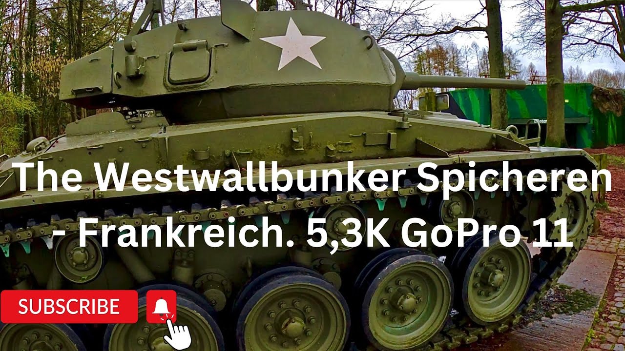 Westwallbunker . Walking Tour. Spicheren 2023.