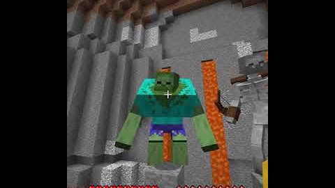 Minecraft Saving Hamood Mutant Zombie vs Mutant Skeleton #Shorts