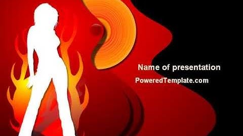 Devil Girl PowerPoint Template by PoweredTemplate.com