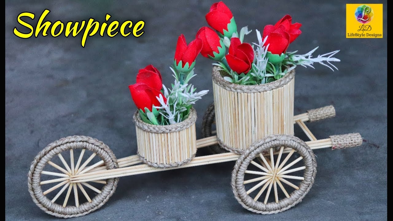 DIY Home Decor Flower vase Showpiece | Best out of waste | Jute Art and Craft Decoration