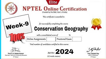 Conservation Geography Week - 9 Assignment Answers || NPTEL 2024