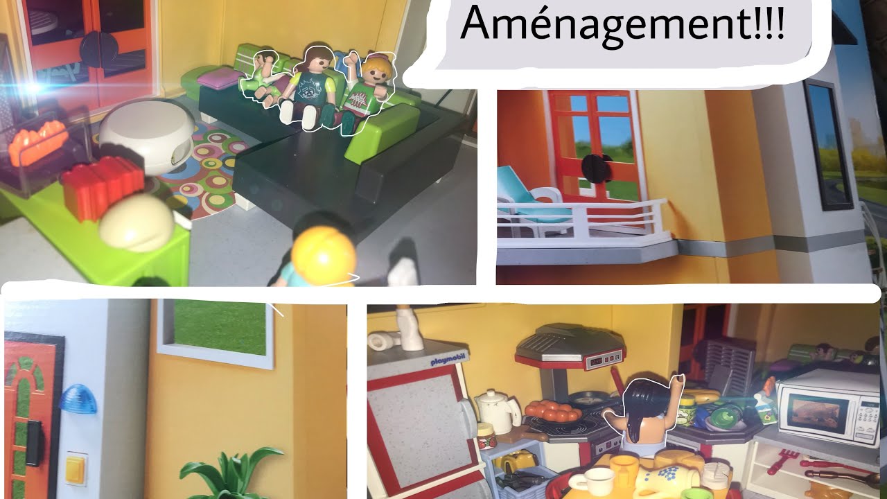 Aménagement de la maison moderne Playmobil - YouTube