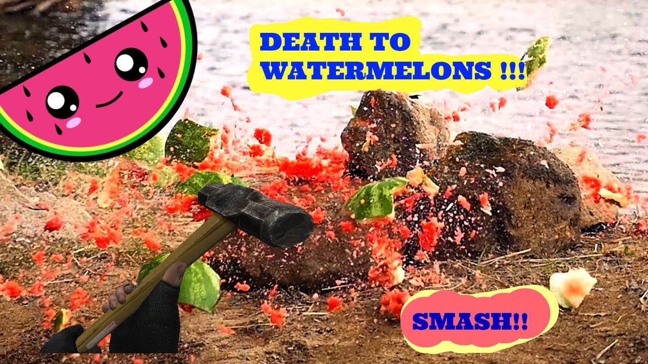 Watermelon smashing with sledgehammer!!!!! slow motion epic YouTube