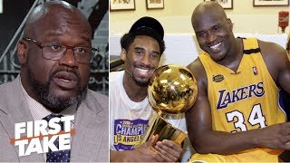 ‘Me and Kobe had tension all the time, but we respected each other’- Shaq on Harden-CP3 | First Take