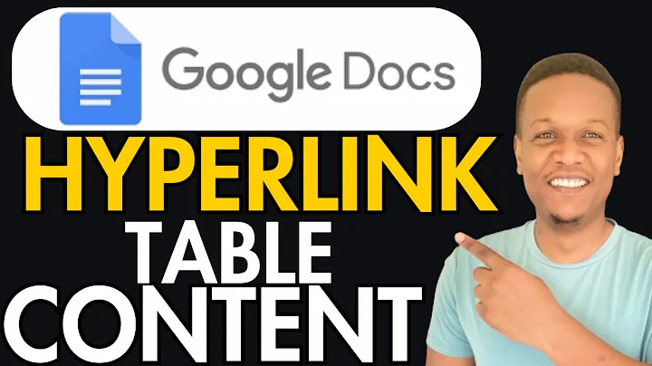How To Hyperlink Table Of Contents In Google Docs