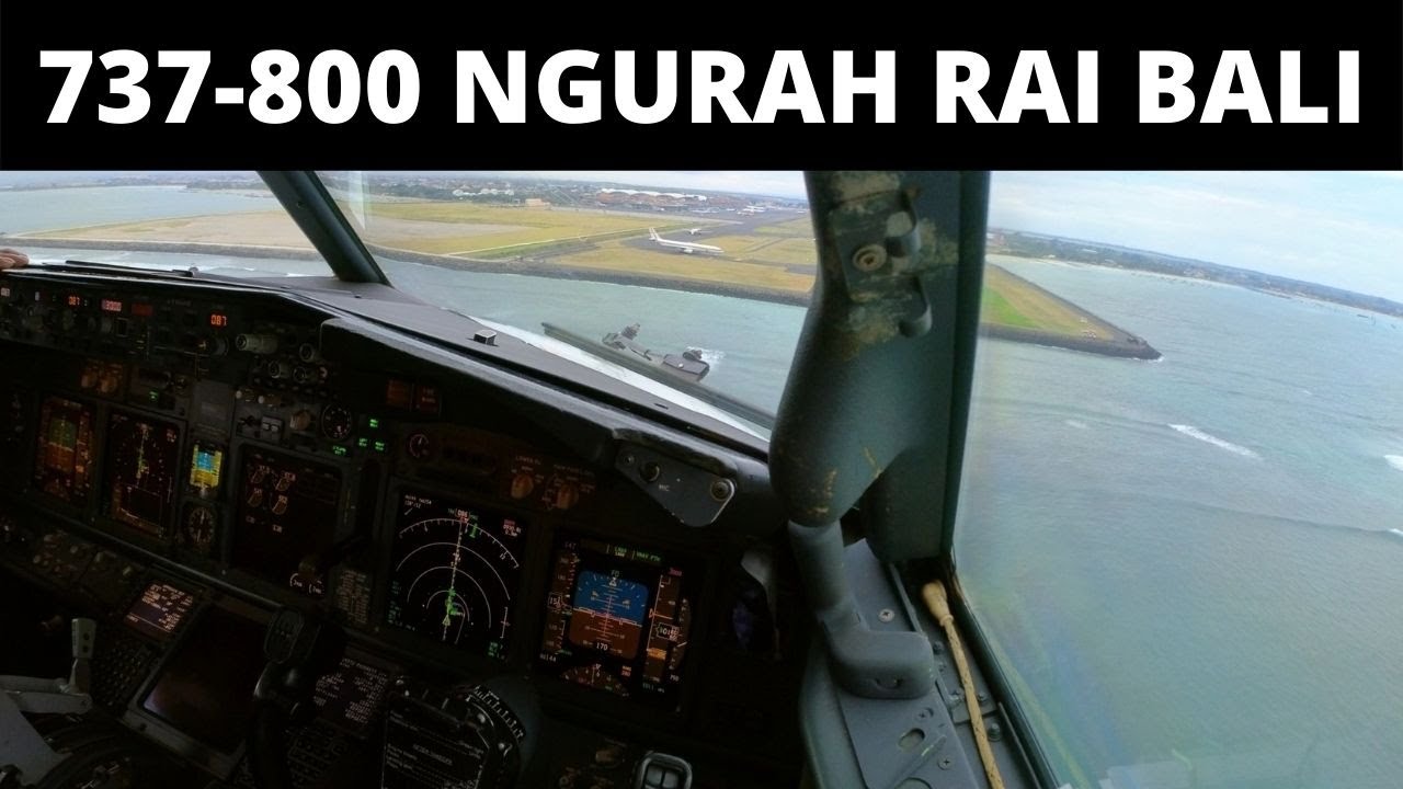 Boeing 737-800 Landing at Ngurah Rai Bali