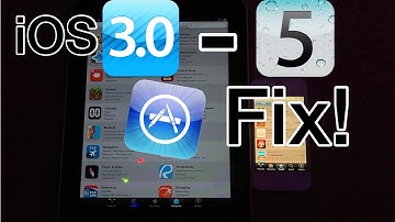 How to FIX the App Store on iOS 3-5!