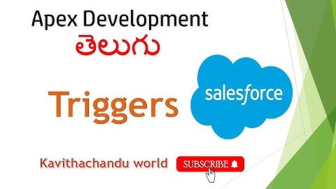 Triggers 1 // Telugu // #salesforce  #ad #telugu #salesforce #employees #development #developer