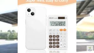 Review - Deli Standard Function Basic Calculator, 12 Digit Desktop Calculator with Large screenshot 4