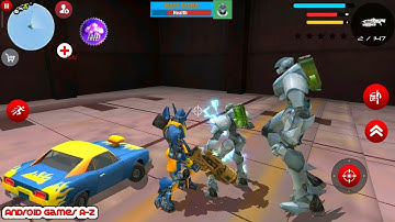 Naxeex Robot Car - Muscle Robot Car VS Big Robot Bosses #60 | Secret Location | Gameplay FHD