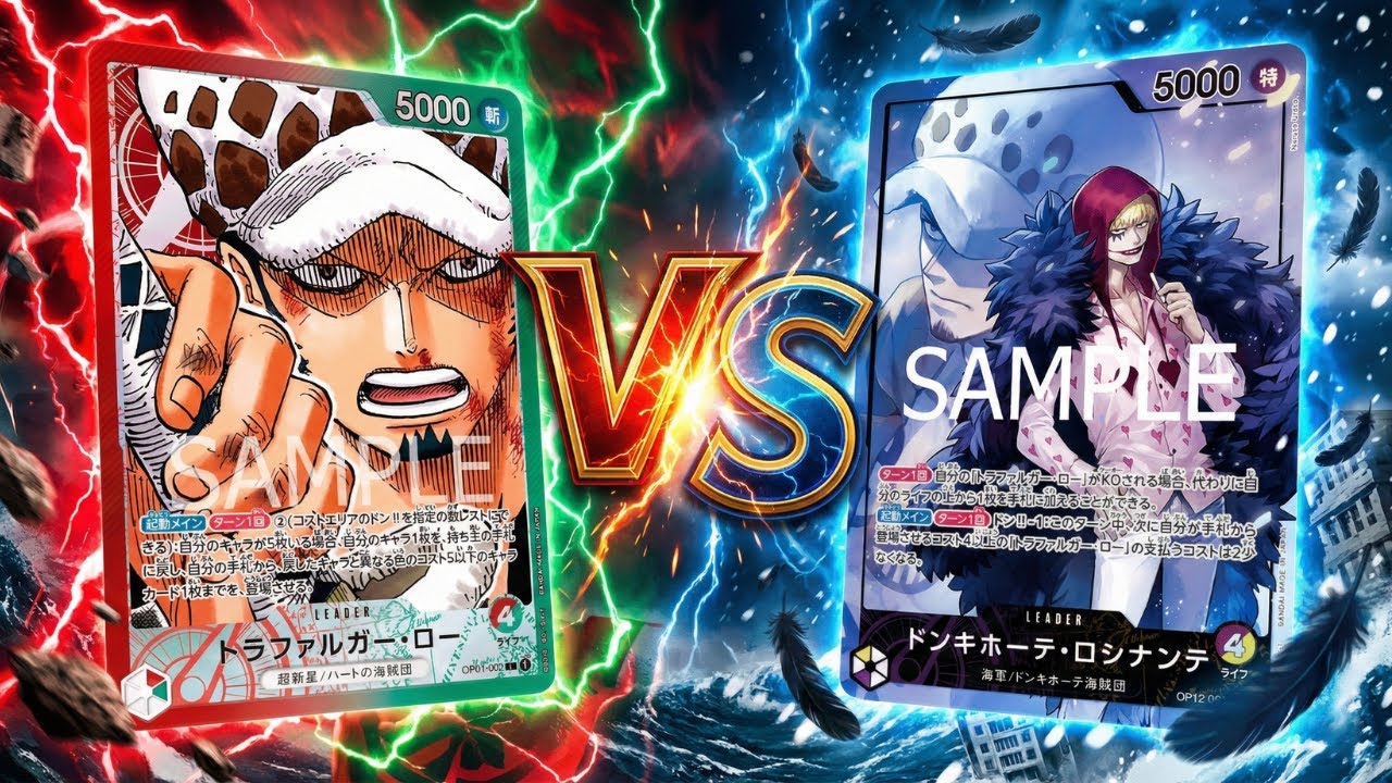 紫黄ロシナンテvs赤緑ロー】ガチフリー対戦【ワンピカ対戦】［ワンピ 